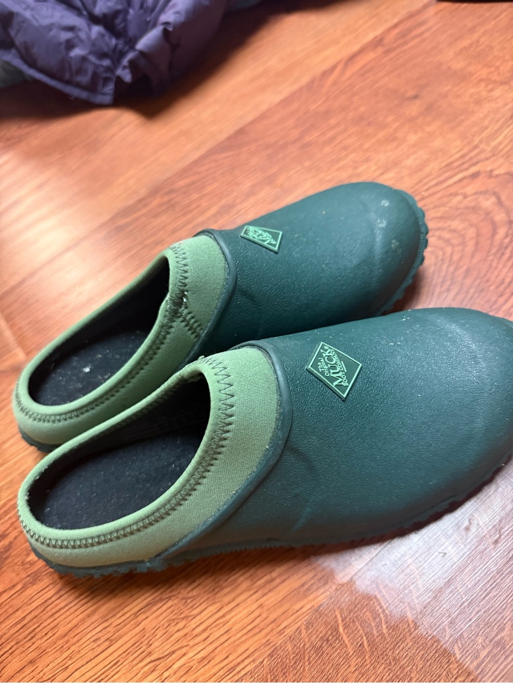 Slip-On Waterproof Winter Clog in Dark Green